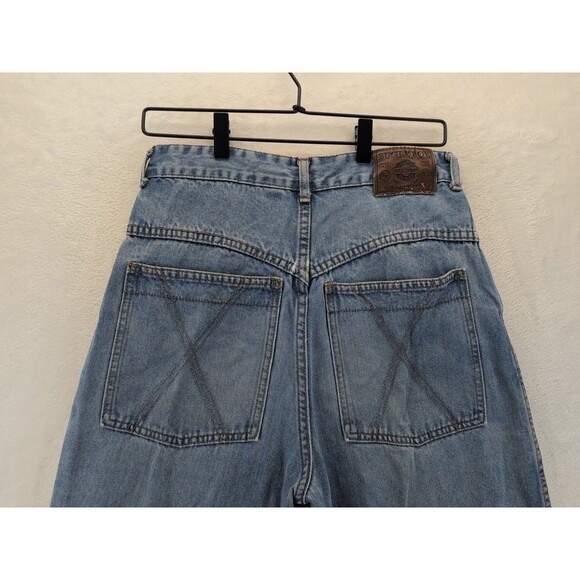 VTG Bugle Boy Mom Jeans Women's Size 18 Light Wash 80s 90s Made In USA - Picture 7 of 16